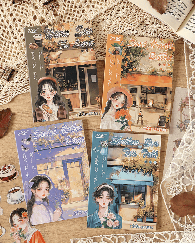 Flower Comes with the Wind Series - 20 Sheets PET Decorative Stickers - Image 1