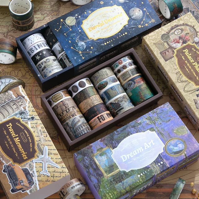 18 Rolls - Vintage Washi Tape Set